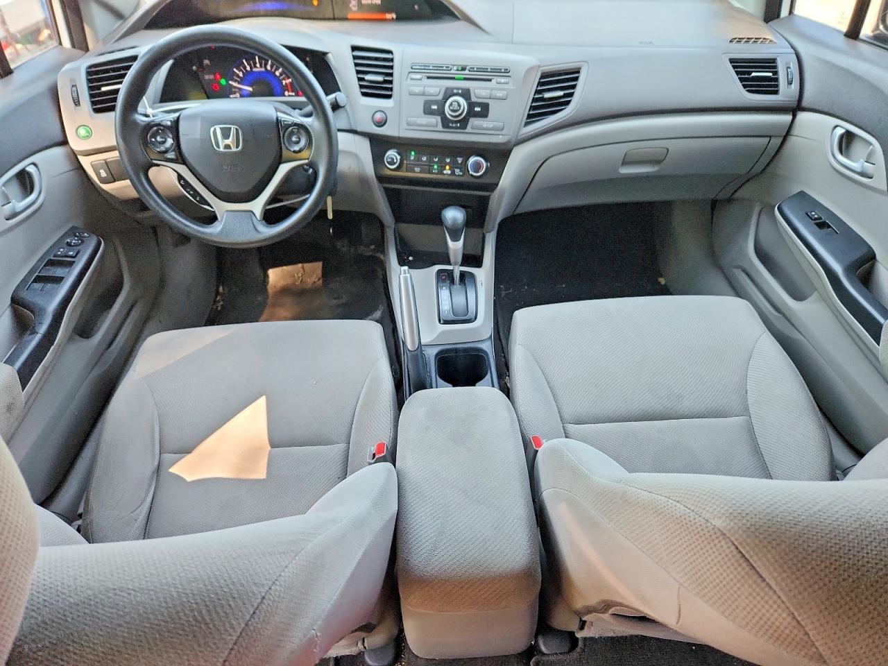 2012 Honda Civic Lx White vin: 2HGFB2F49CH010439