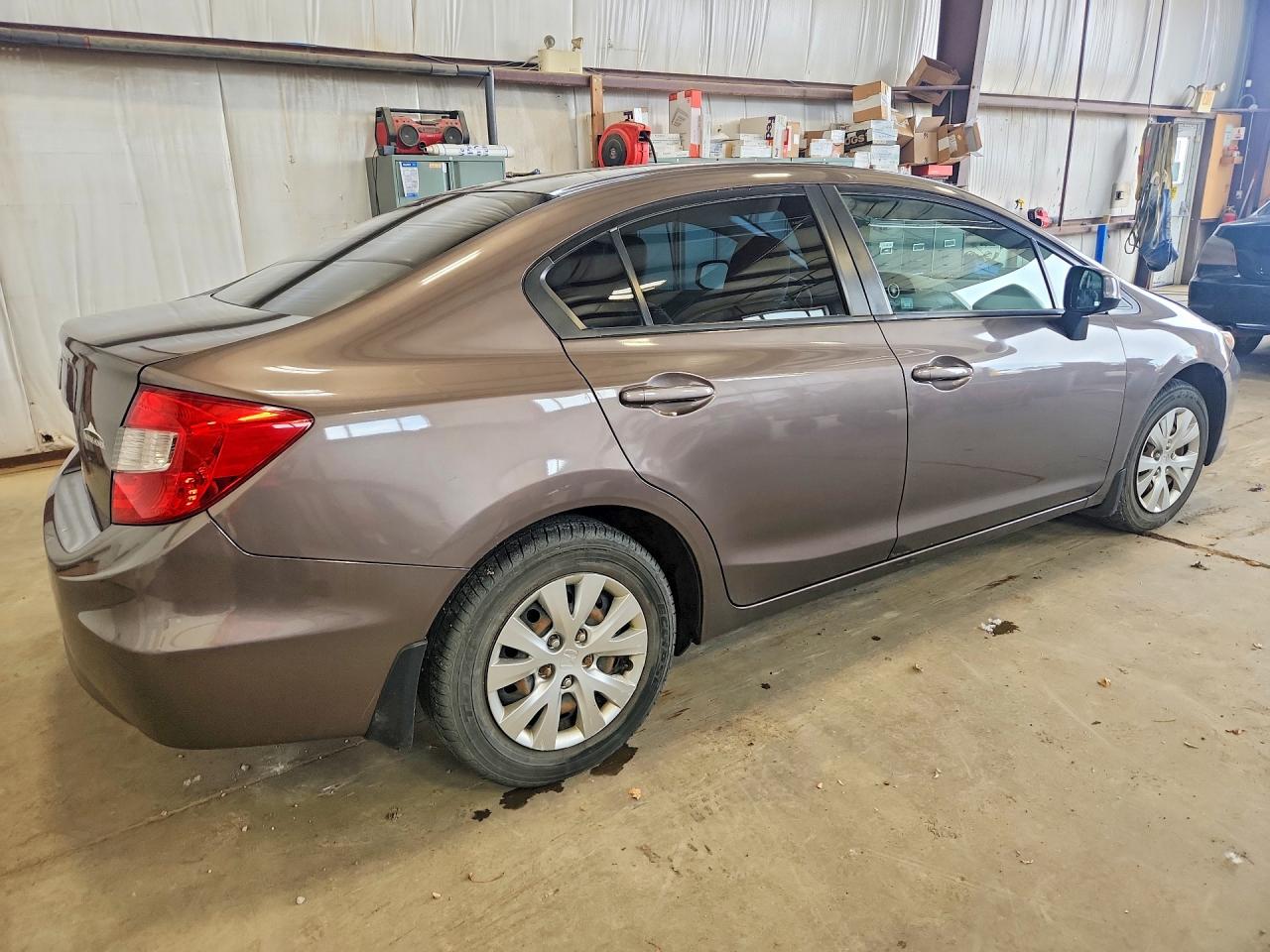 2012 Honda Civic Lx Коричневый vin: 2HGFB2F49CH025491