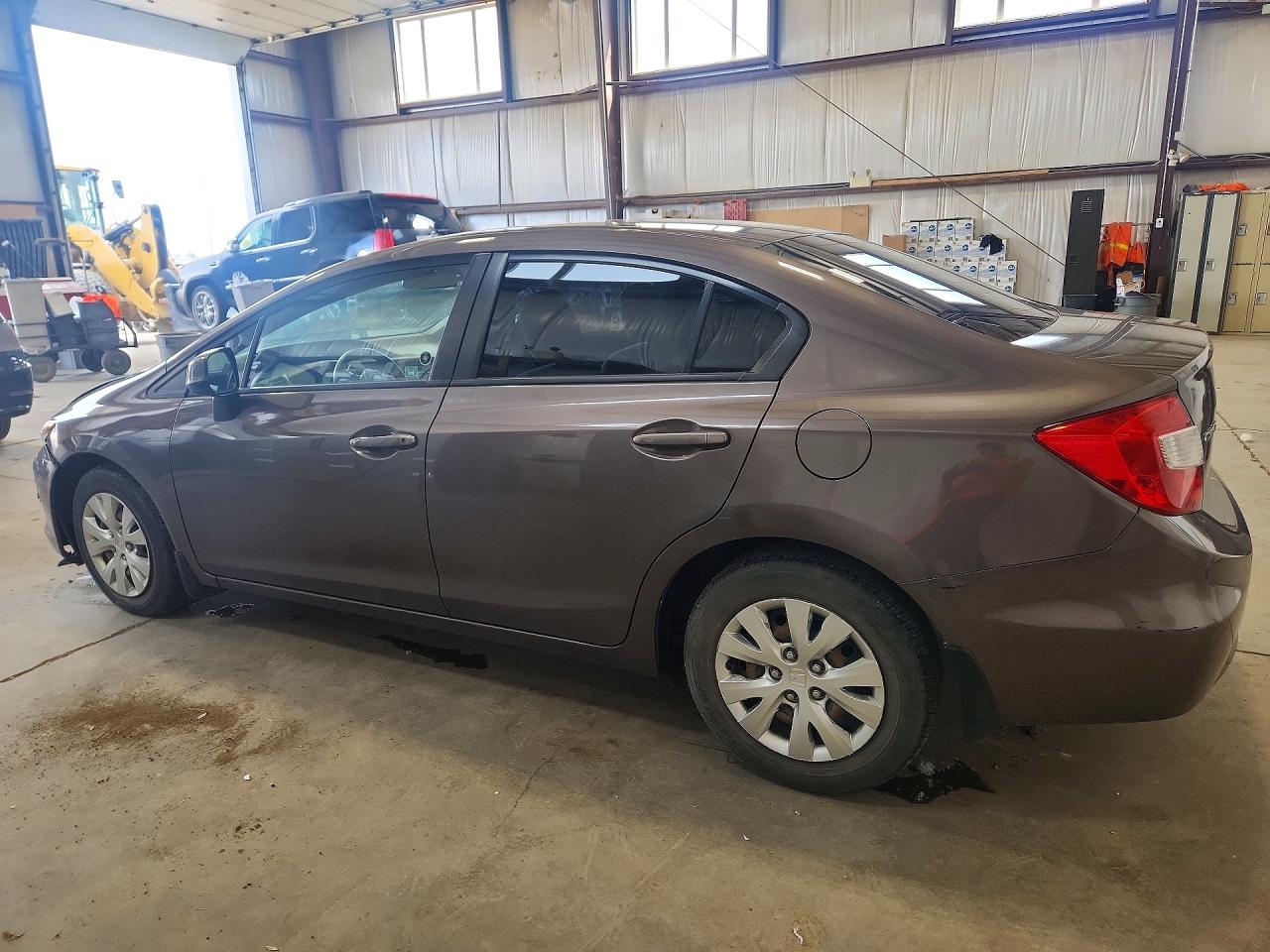 2012 Honda Civic Lx Коричневый vin: 2HGFB2F49CH025491