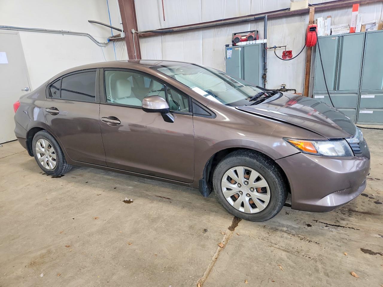 2012 Honda Civic Lx Коричневый vin: 2HGFB2F49CH025491