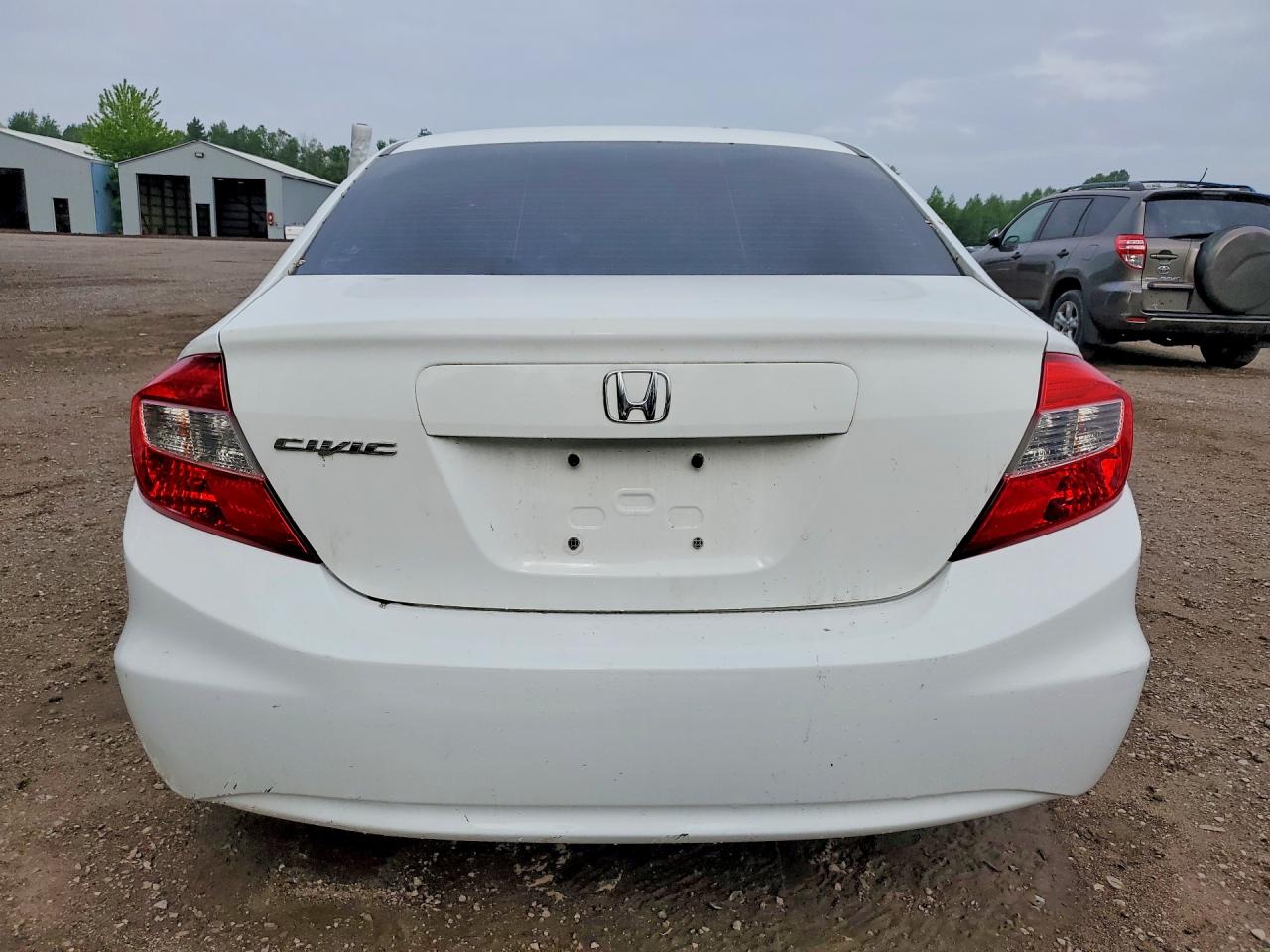 2012 Honda Civic Lx White vin: 2HGFB2F49CH053677