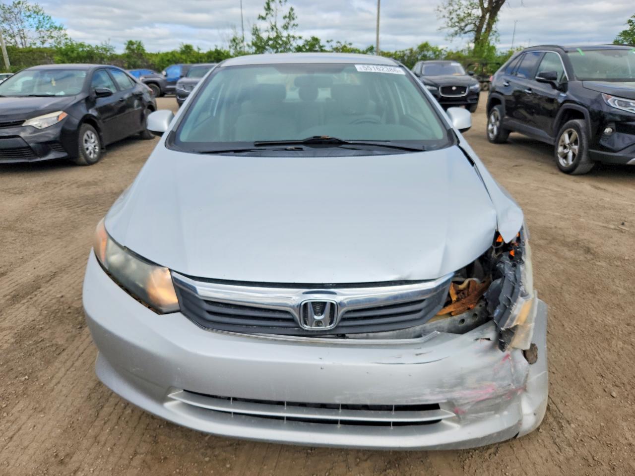 2012 Honda Civic Lx Белый vin: 2HGFB2F49CH055090