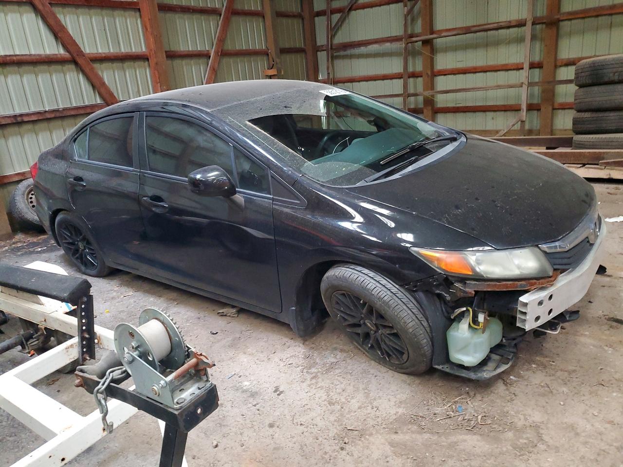 2012 Honda Civic Lx Black vin: 2HGFB2F49CH060306