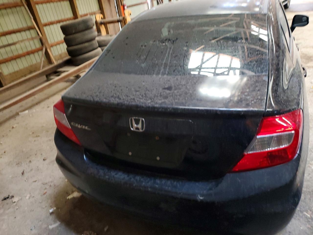 2012 Honda Civic Lx Black vin: 2HGFB2F49CH060306