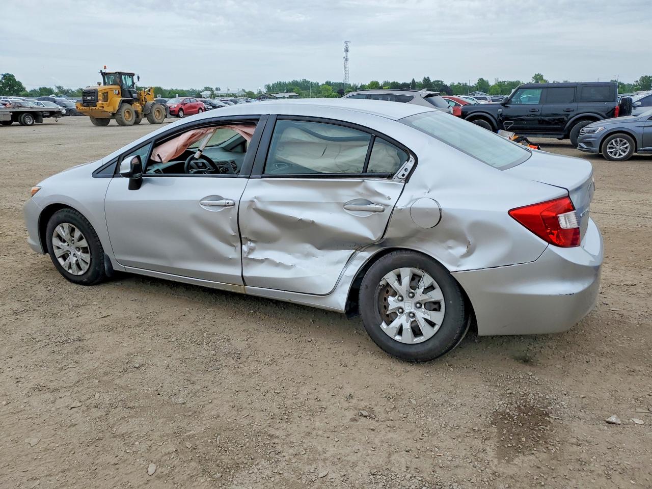 2012 Honda Civic Lx Silver vin: 2HGFB2F49CH060449