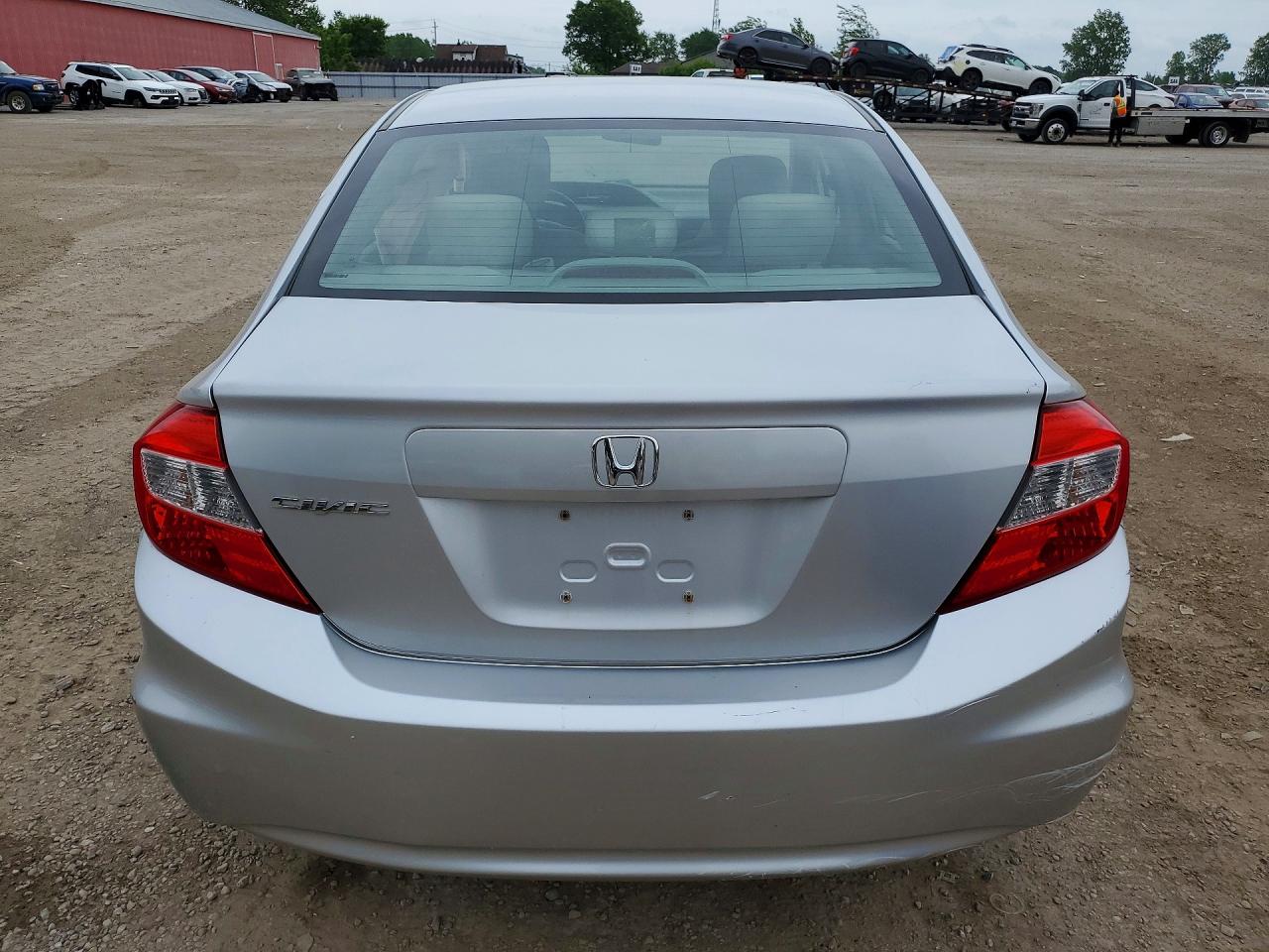2012 Honda Civic Lx Silver vin: 2HGFB2F49CH060449