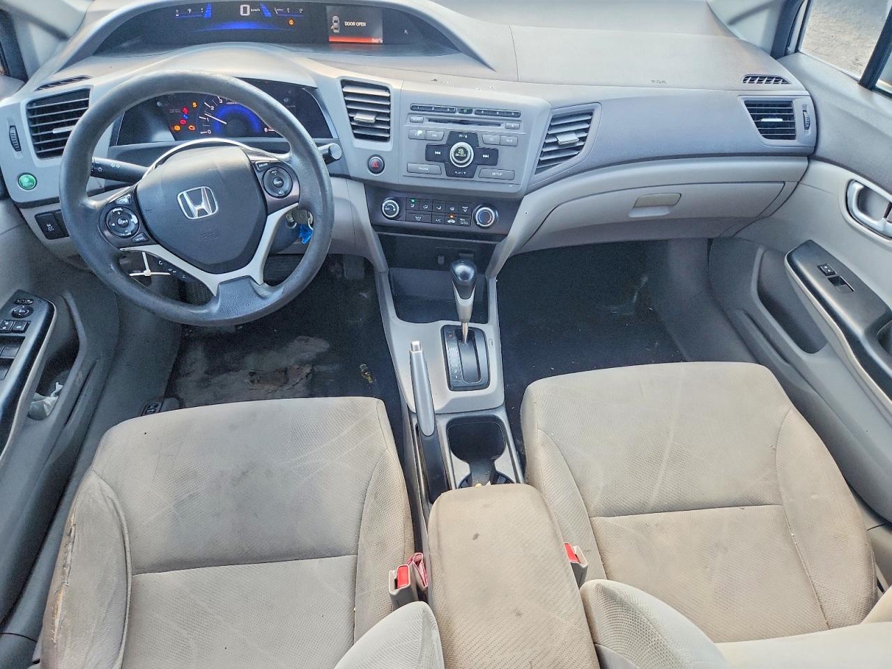 2012 Honda Civic Lx Silver vin: 2HGFB2F49CH108497