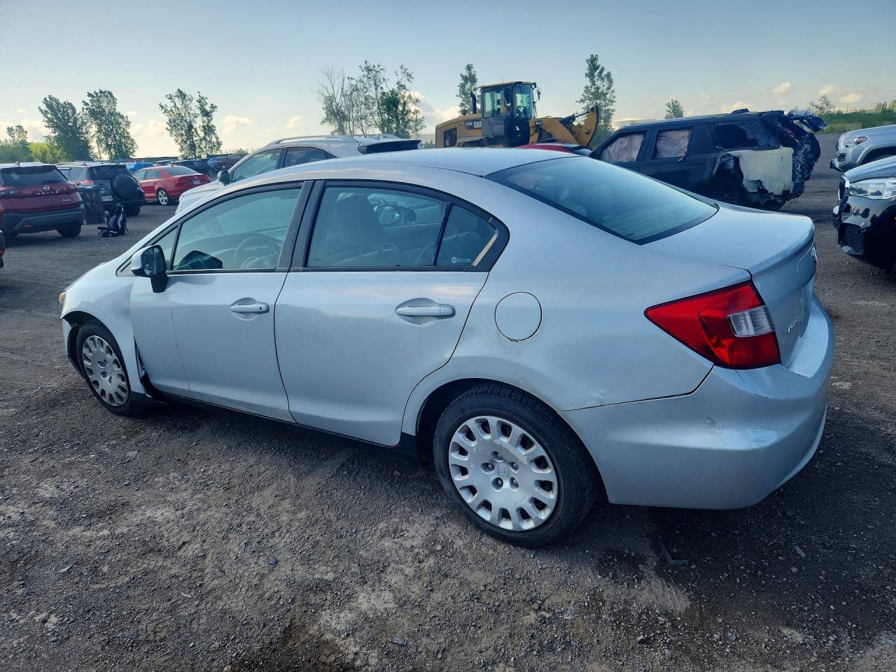 2012 Honda Civic Lx Silver vin: 2HGFB2F49CH108497
