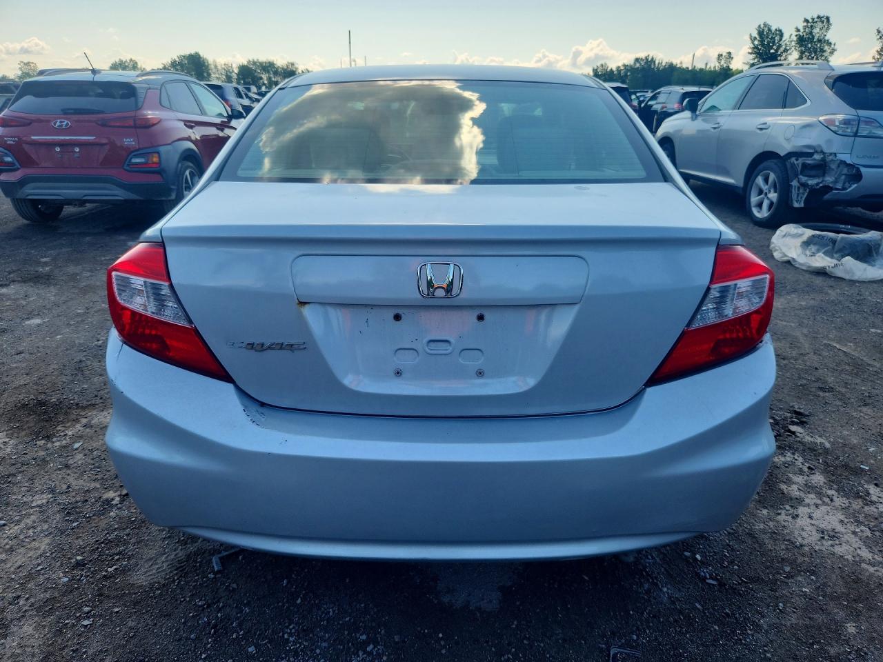 2012 Honda Civic Lx Silver vin: 2HGFB2F49CH108497