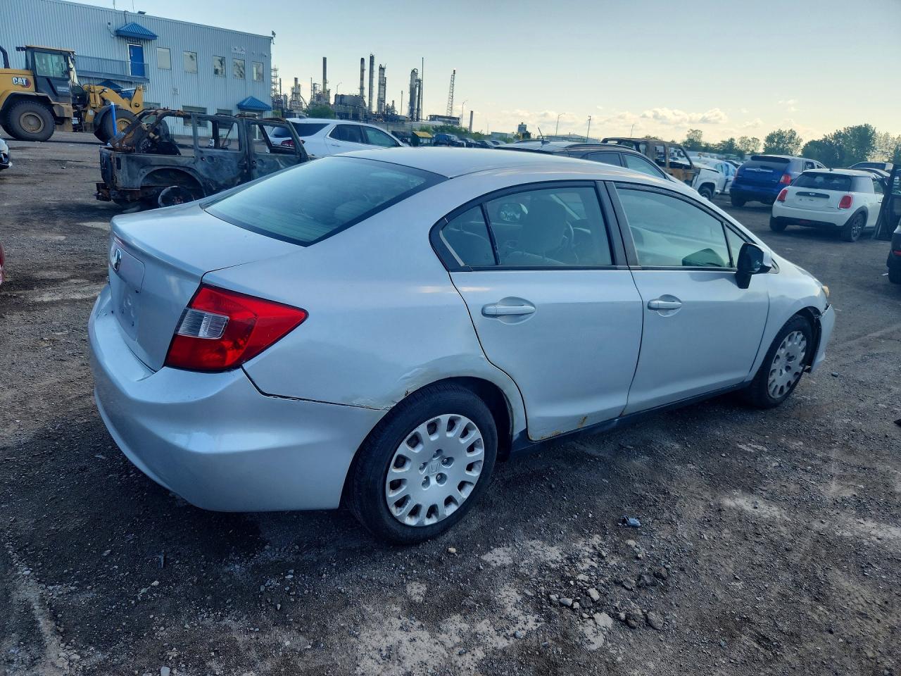 2012 Honda Civic Lx Silver vin: 2HGFB2F49CH108497