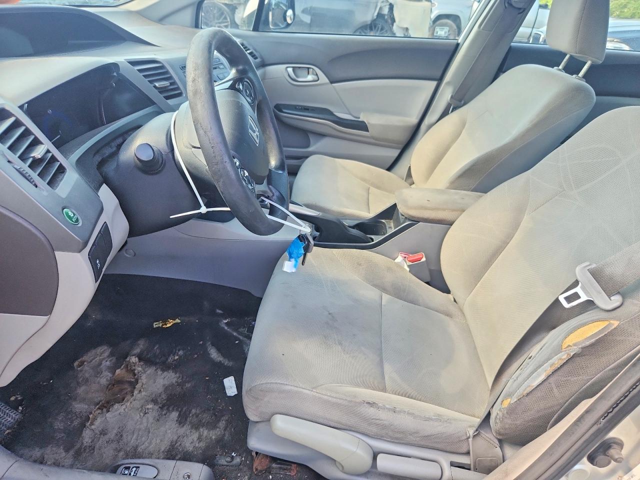 2012 Honda Civic Lx Silver vin: 2HGFB2F49CH108497