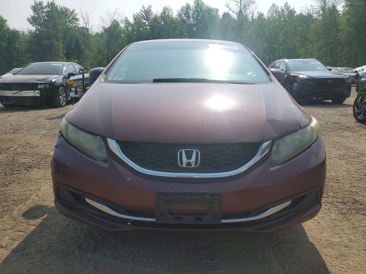 2013 Honda Civic Lx Maroon vin: 2HGFB2F49DH004187