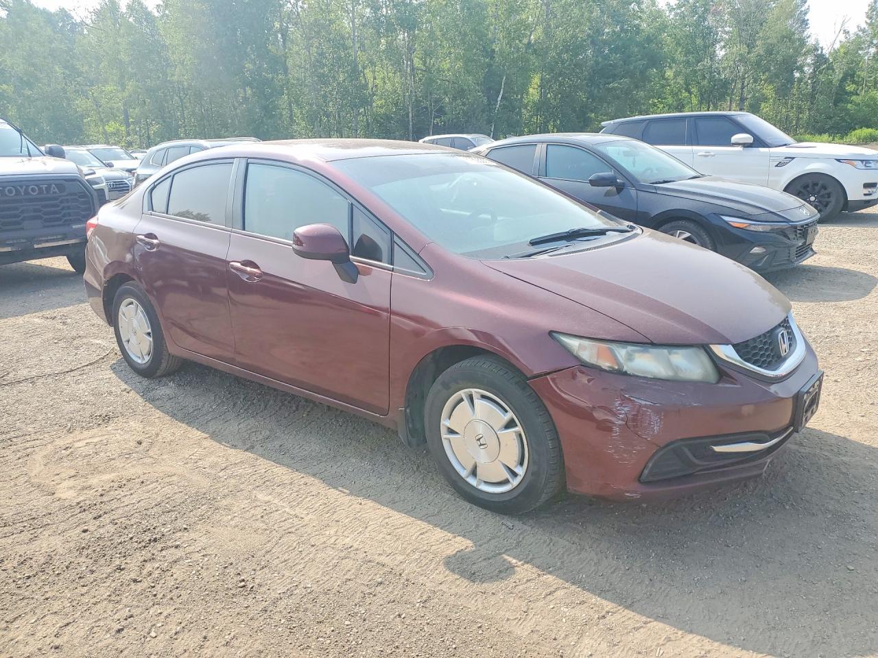 2013 Honda Civic Lx Maroon vin: 2HGFB2F49DH004187