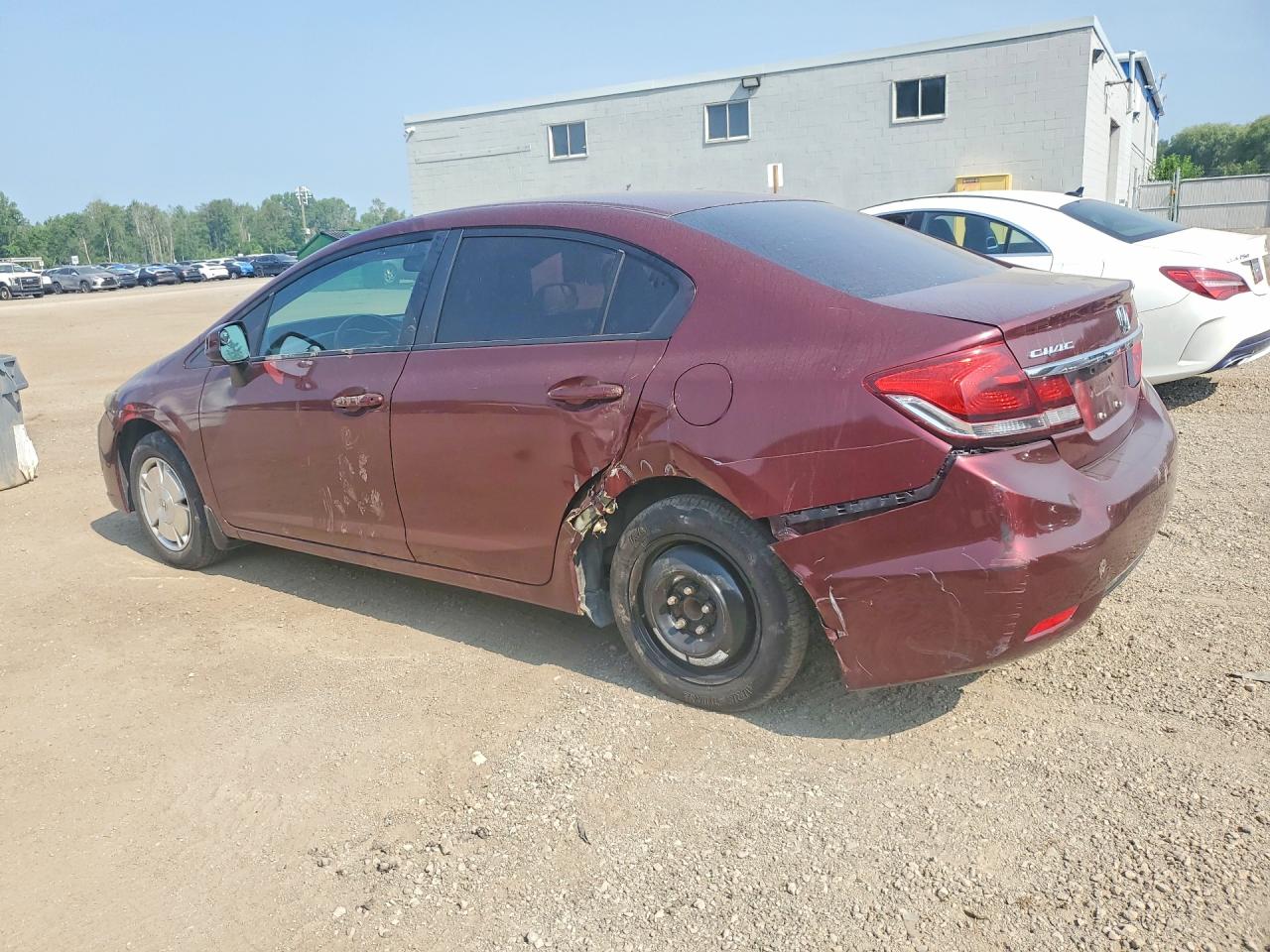 2013 Honda Civic Lx Maroon vin: 2HGFB2F49DH004187