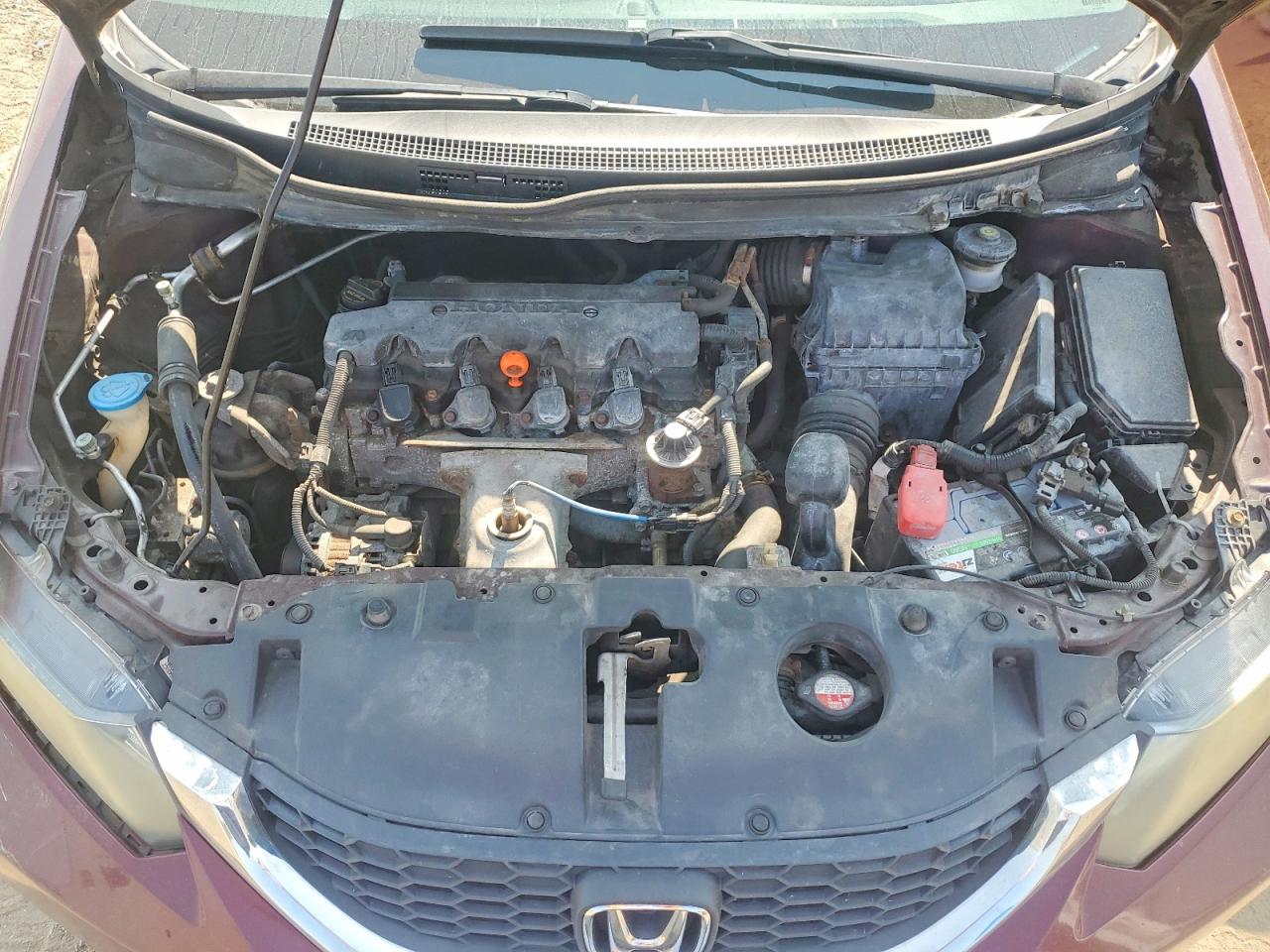 2013 Honda Civic Lx Maroon vin: 2HGFB2F49DH004187