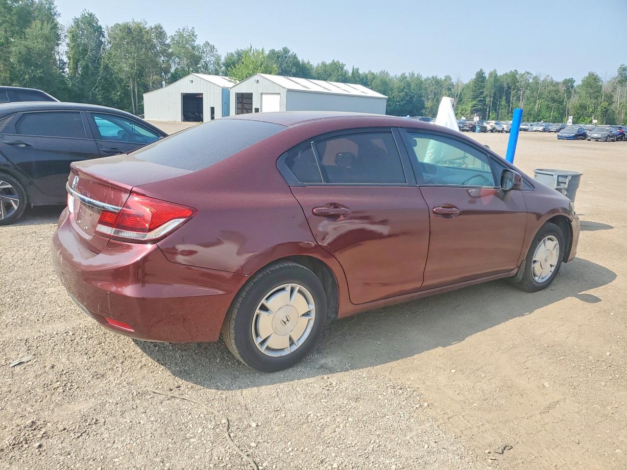 2013 Honda Civic Lx Maroon vin: 2HGFB2F49DH004187