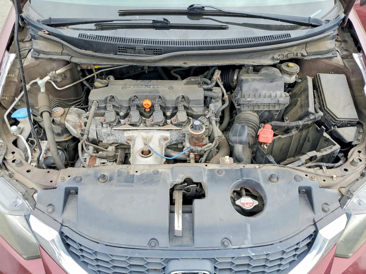 2013 Honda Civic Lx Бордовый vin: 2HGFB2F49DH016470