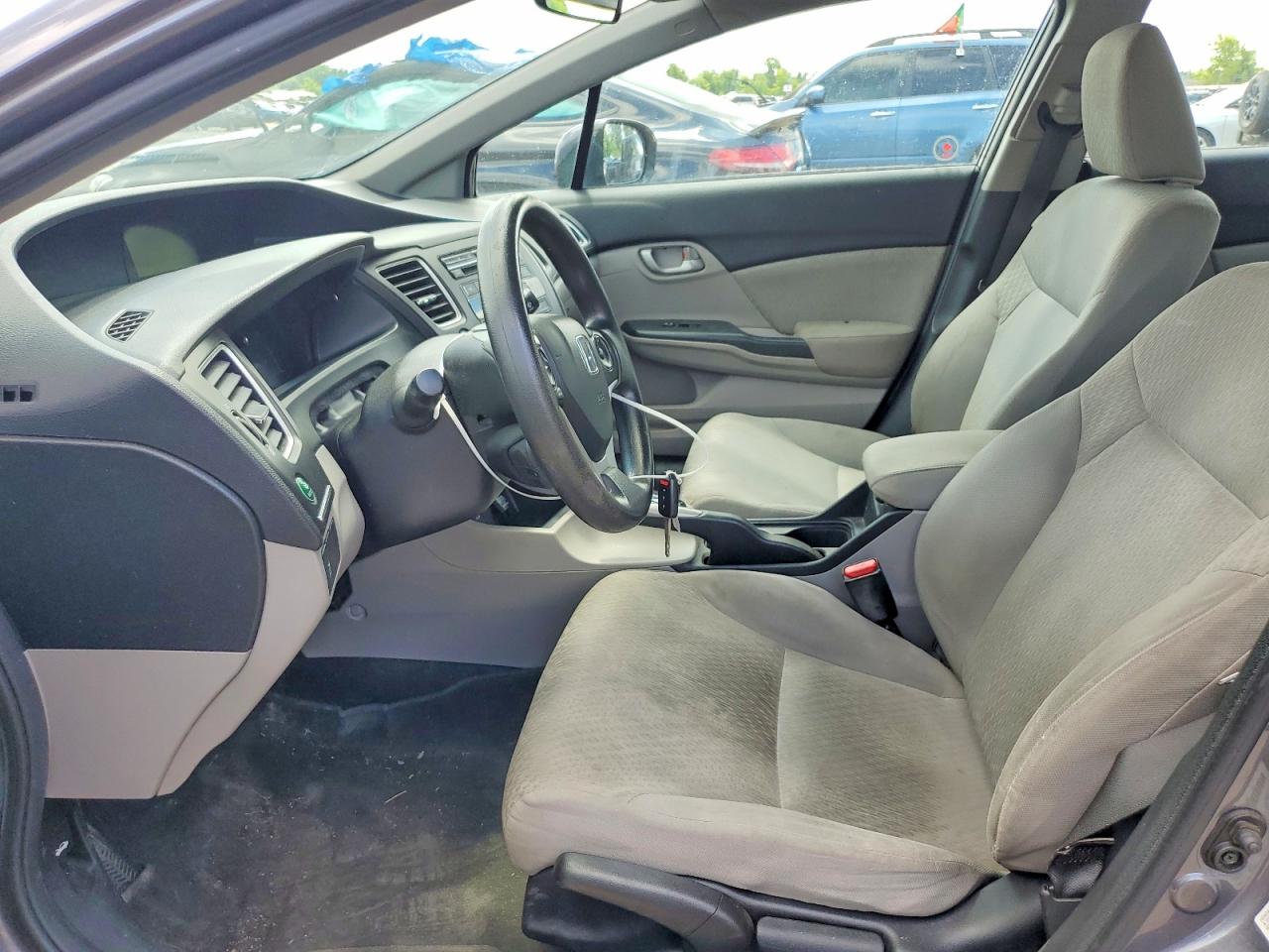 2014 Honda Civic Lx Серый vin: 2HGFB2F49EH017698