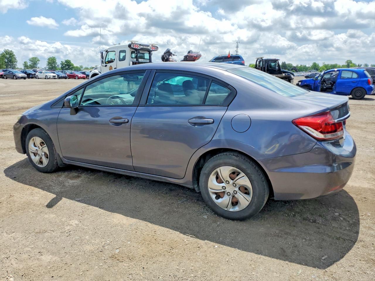 2014 Honda Civic Lx Серый vin: 2HGFB2F49EH017698