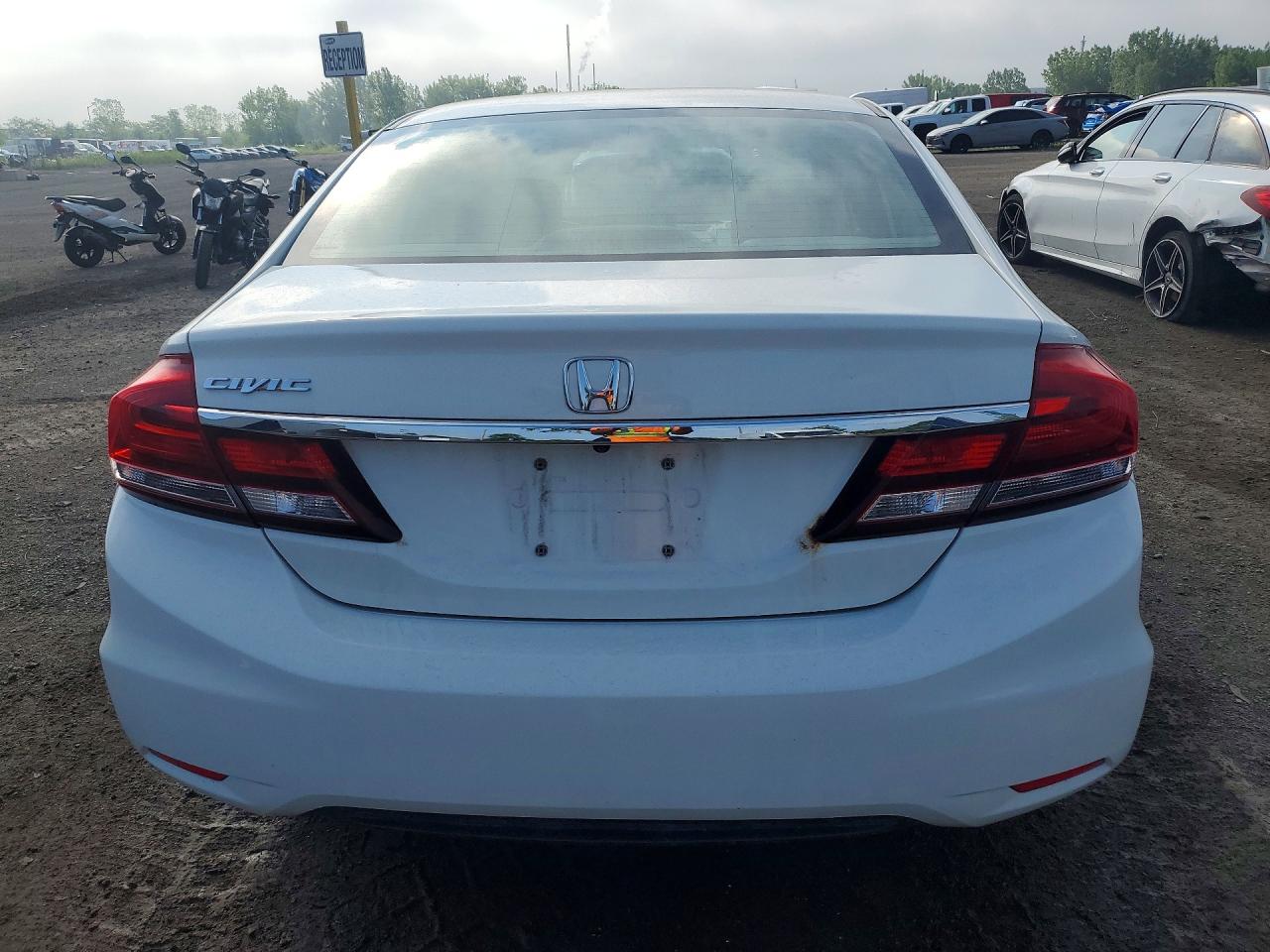 2015 Honda Civic Lx White vin: 2HGFB2F49FH018996
