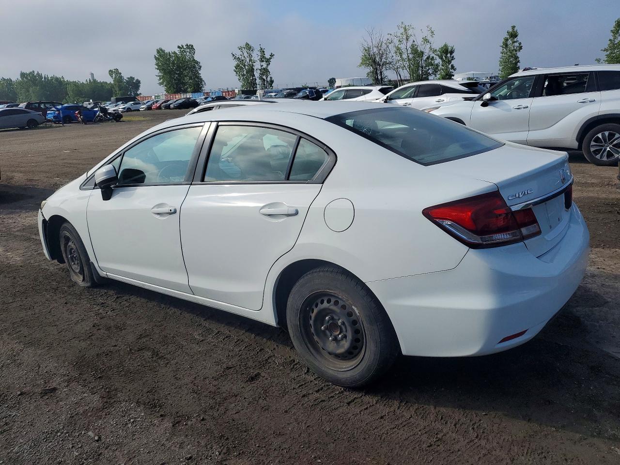 2015 Honda Civic Lx White vin: 2HGFB2F49FH018996