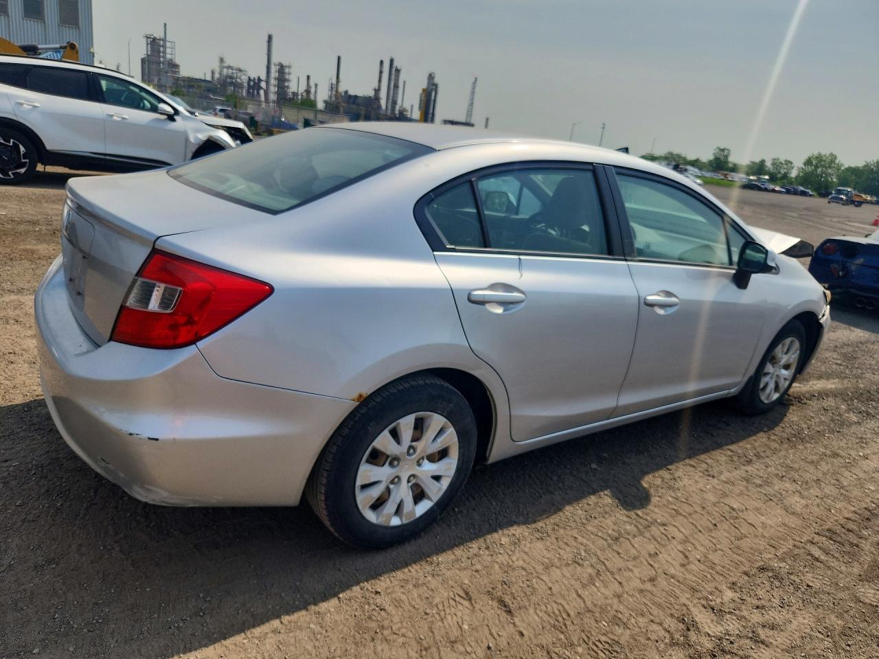 2012 Honda Civic Lx Silver vin: 2HGFB2F4XCH119329