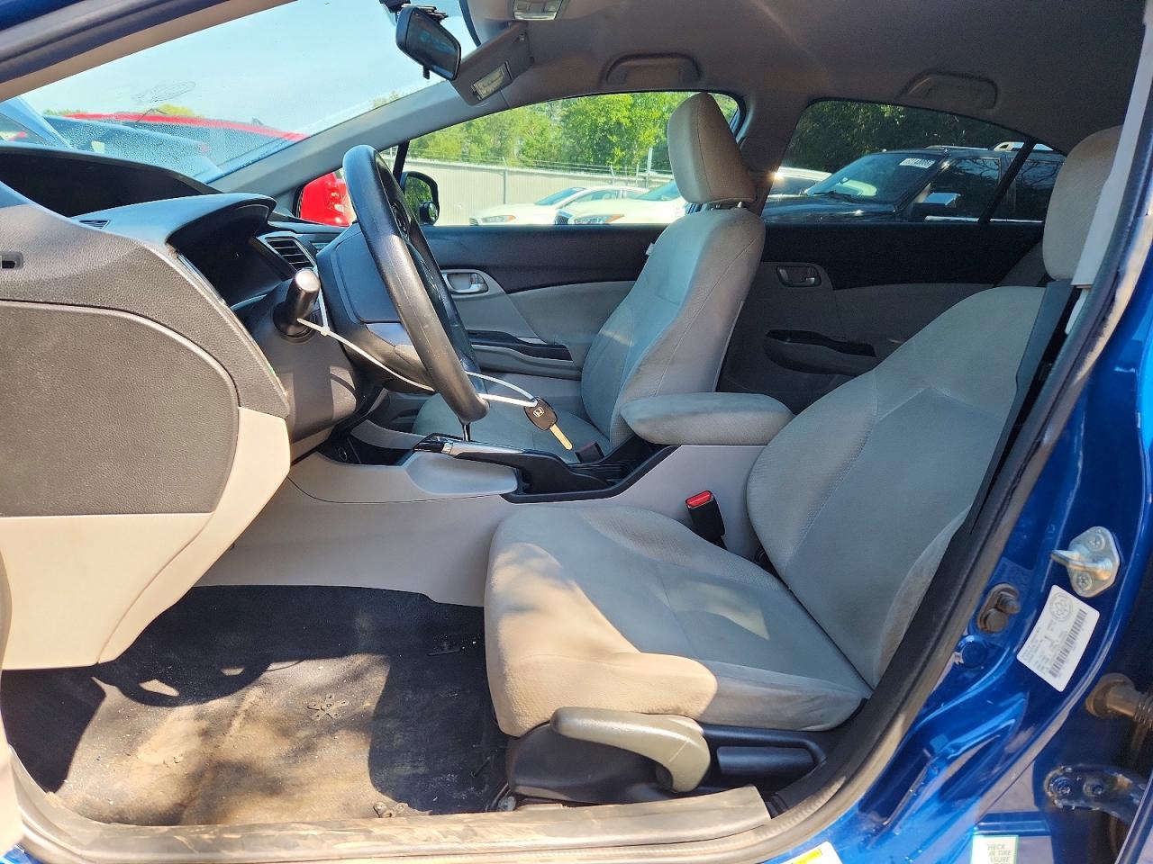 2013 Honda Civic Lx Blue vin: 2HGFB2F4XDH004909