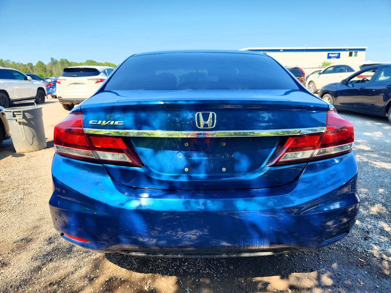 2013 Honda Civic Lx Blue vin: 2HGFB2F4XDH004909
