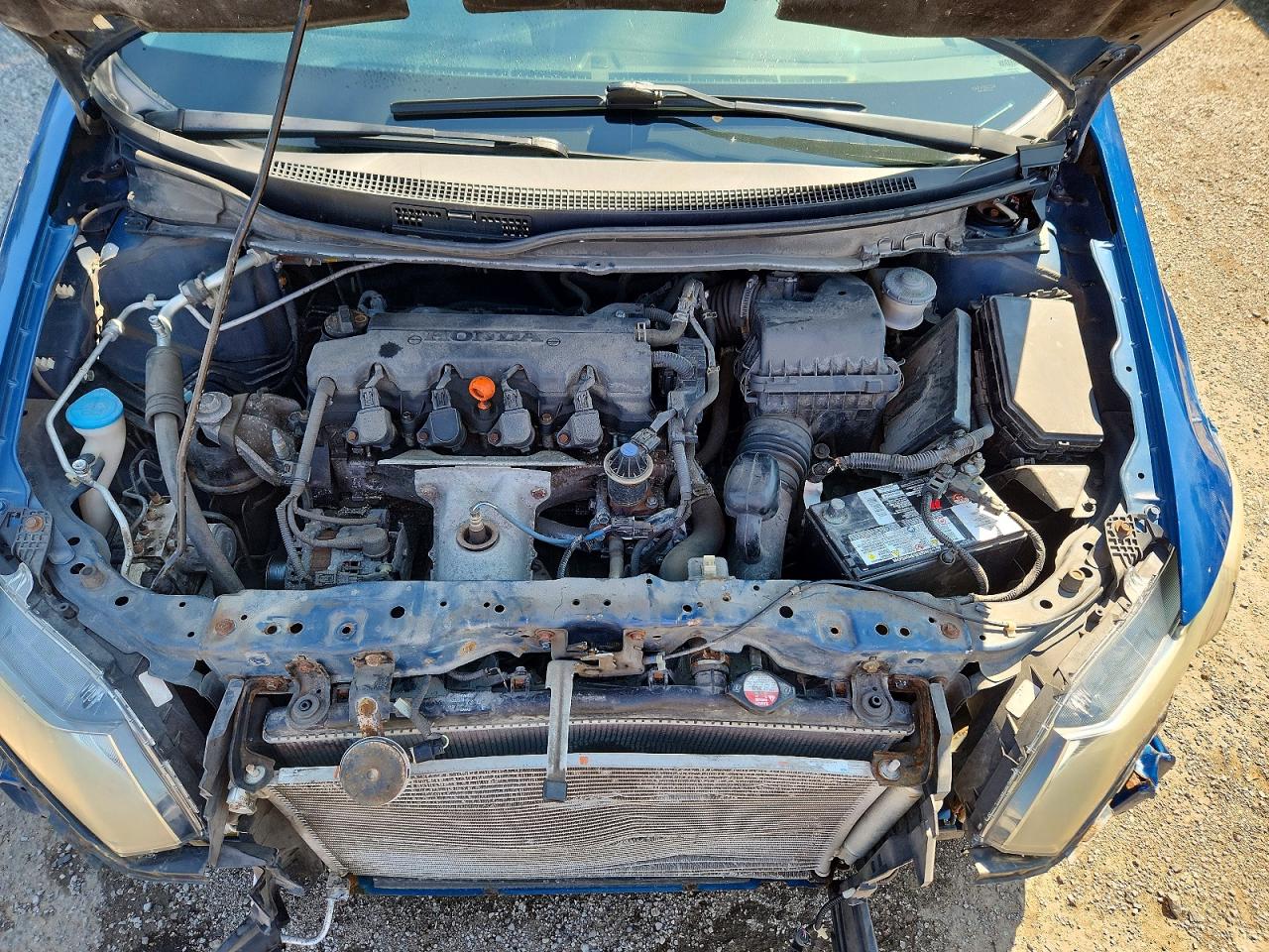 2013 Honda Civic Lx Blue vin: 2HGFB2F4XDH004909