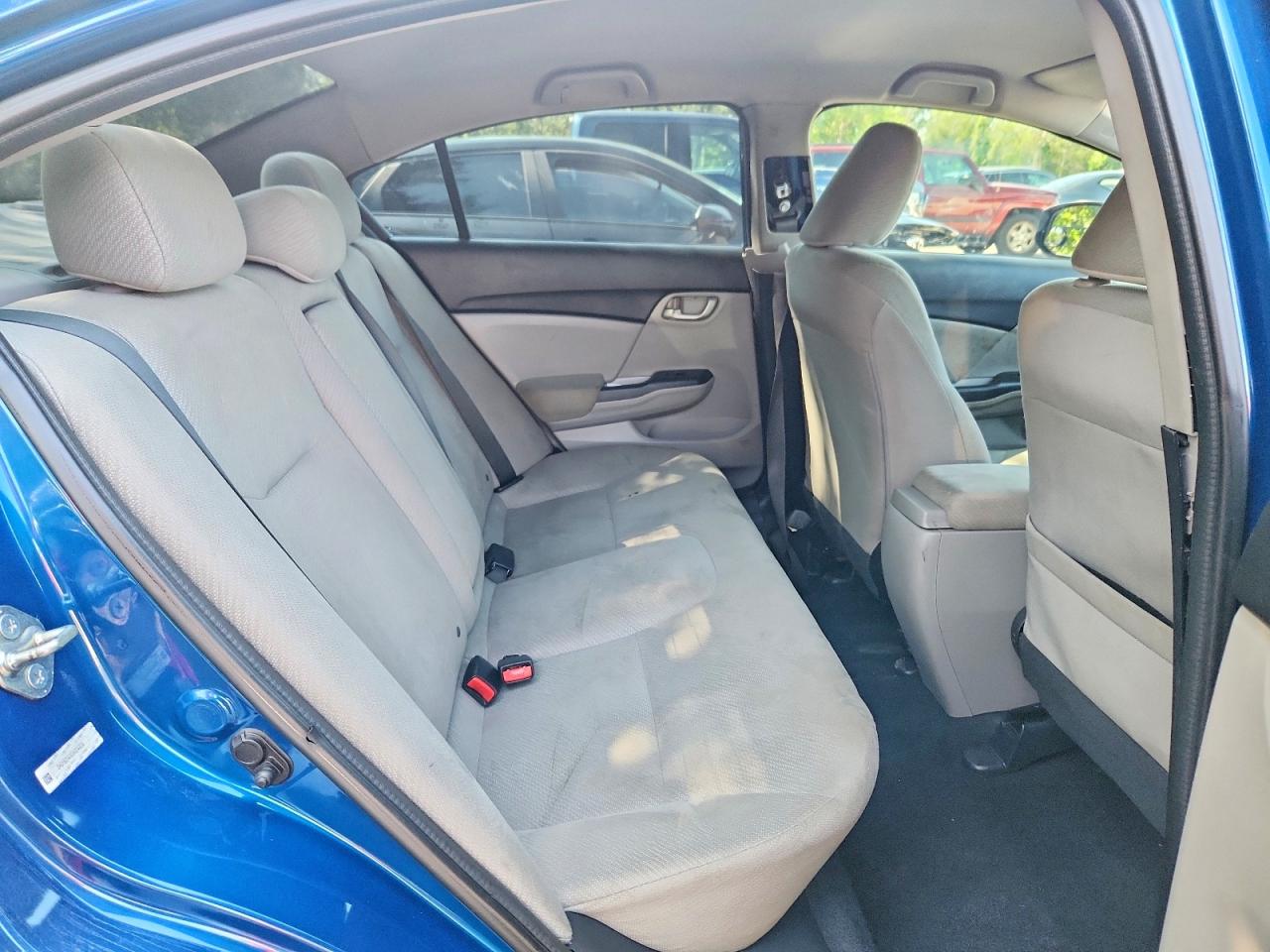 2013 Honda Civic Lx Blue vin: 2HGFB2F4XDH004909