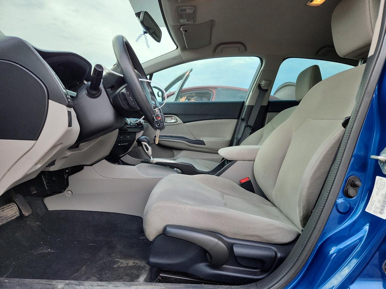 2013 Honda Civic Lx Blue vin: 2HGFB2F4XDH043404