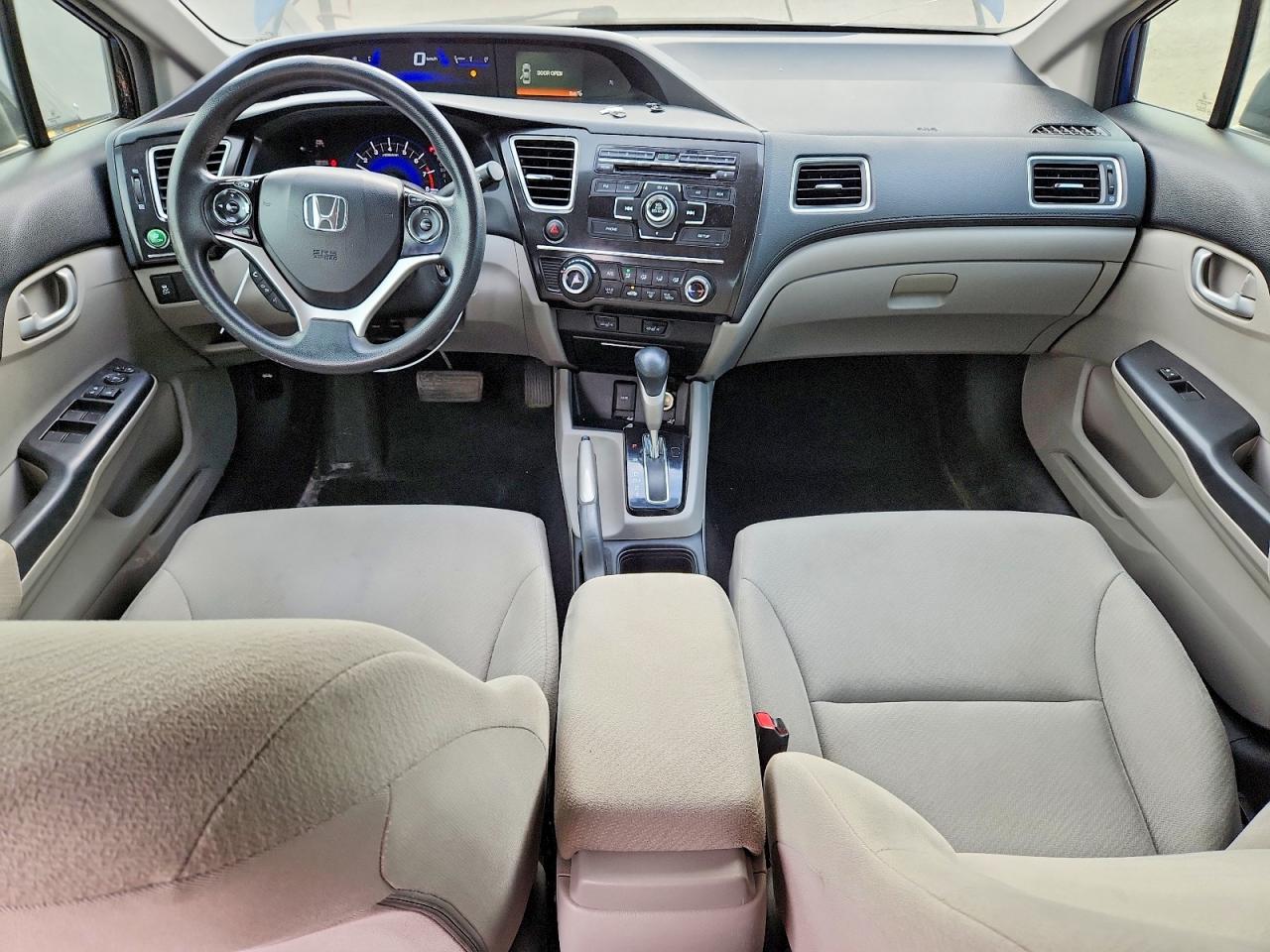 2013 Honda Civic Lx Blue vin: 2HGFB2F4XDH043404