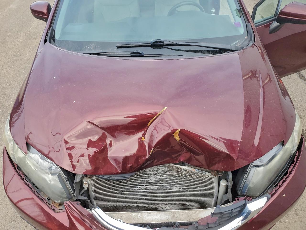 2015 Honda Civic Lx Maroon vin: 2HGFB2F4XFH018845