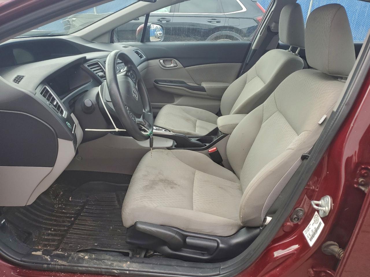 2015 Honda Civic Lx Maroon vin: 2HGFB2F4XFH018845