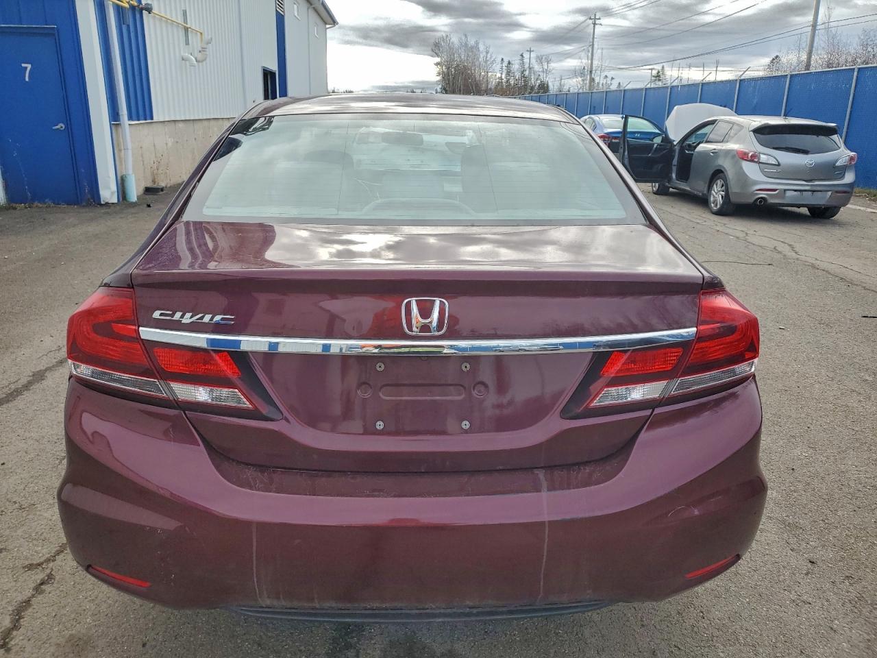2015 Honda Civic Lx Maroon vin: 2HGFB2F4XFH018845