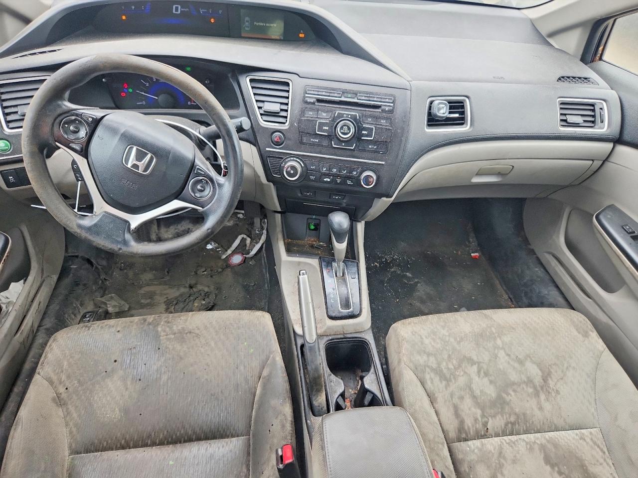 2015 Honda Civic Lx Gray vin: 2HGFB2F4XFH024855