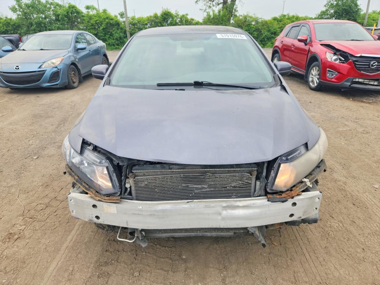 2015 Honda Civic Lx Gray vin: 2HGFB2F4XFH024855