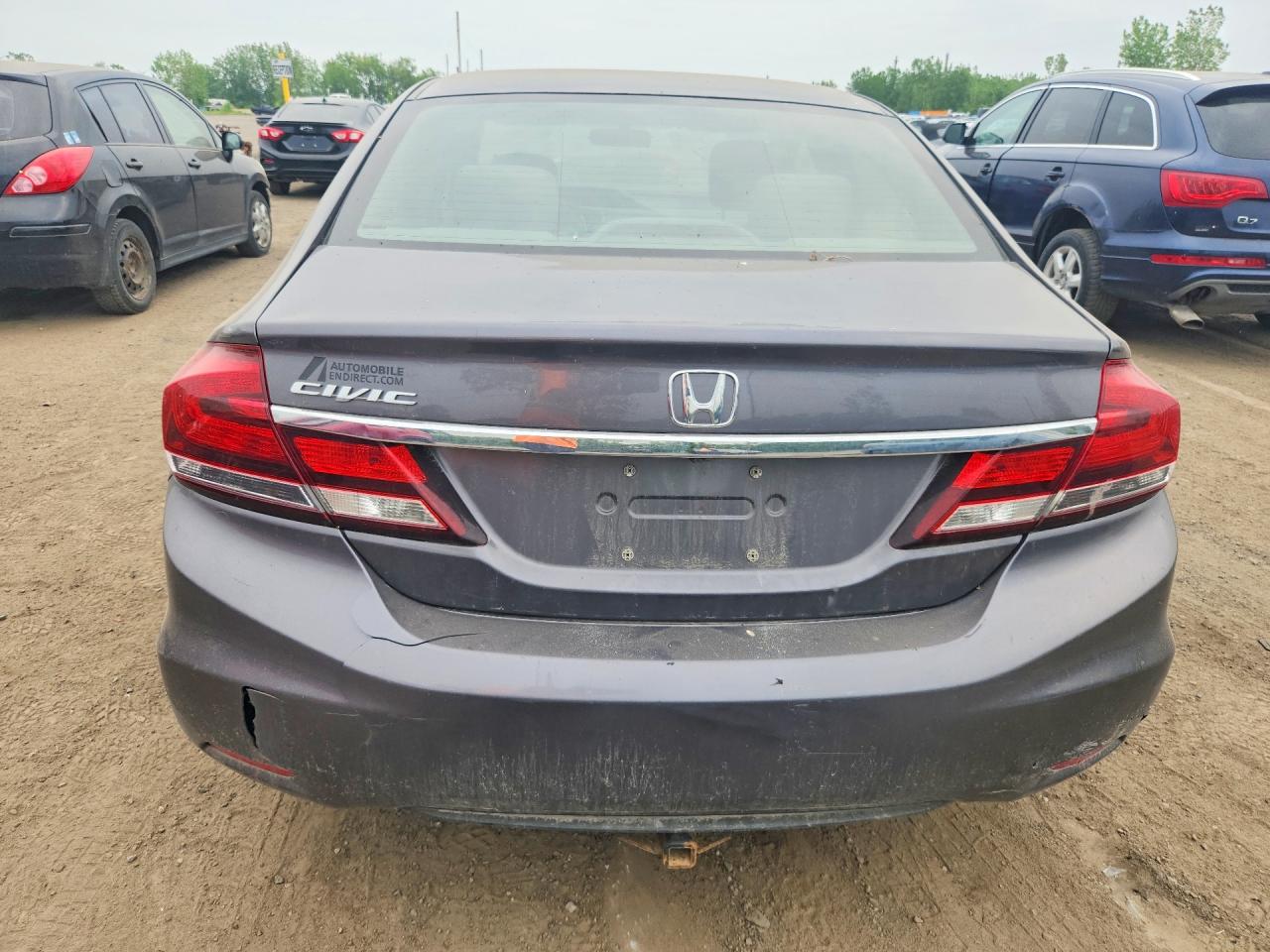 2015 Honda Civic Lx Gray vin: 2HGFB2F4XFH024855