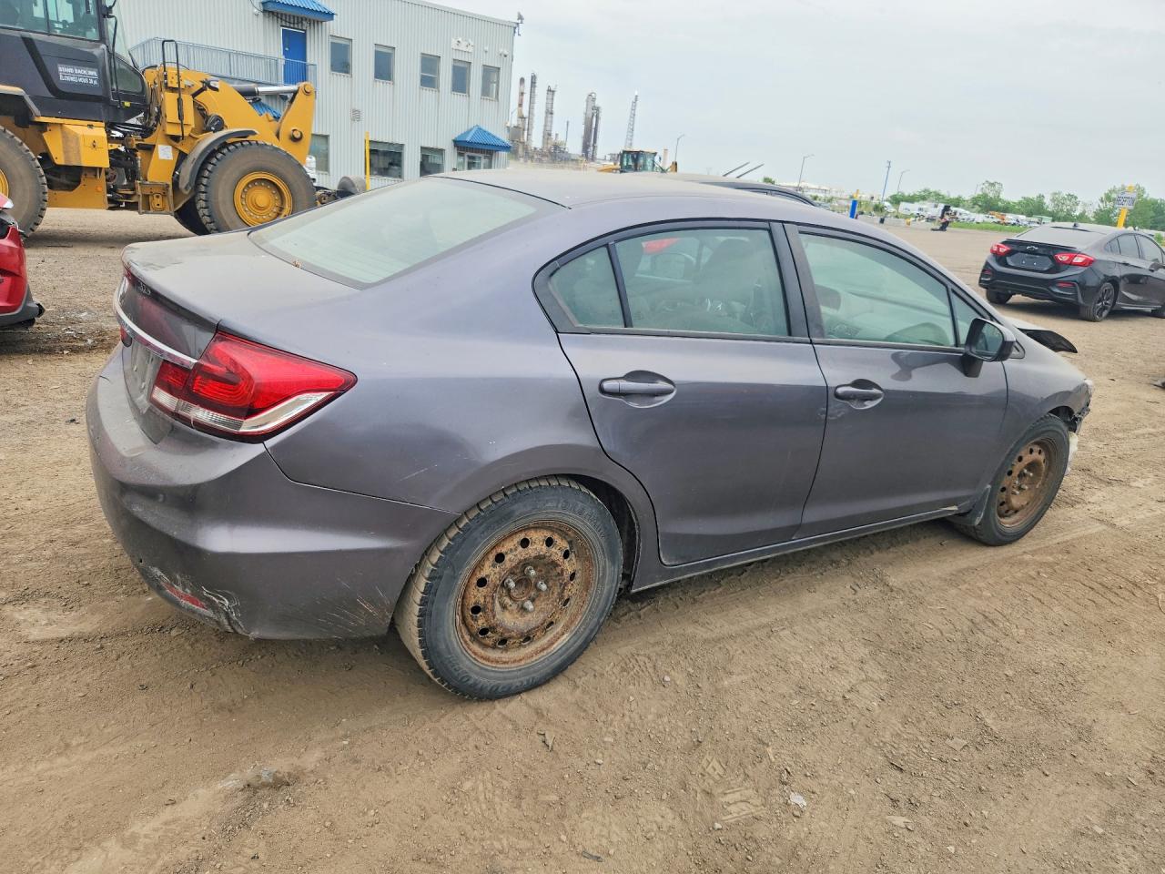 2015 Honda Civic Lx Gray vin: 2HGFB2F4XFH024855