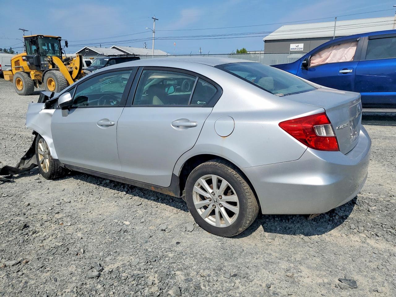 2012 Honda Civic Lx Silver vin: 2HGFB2F50CH113158