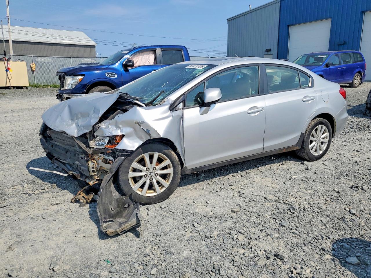 2012 Honda Civic Lx Silver vin: 2HGFB2F50CH113158