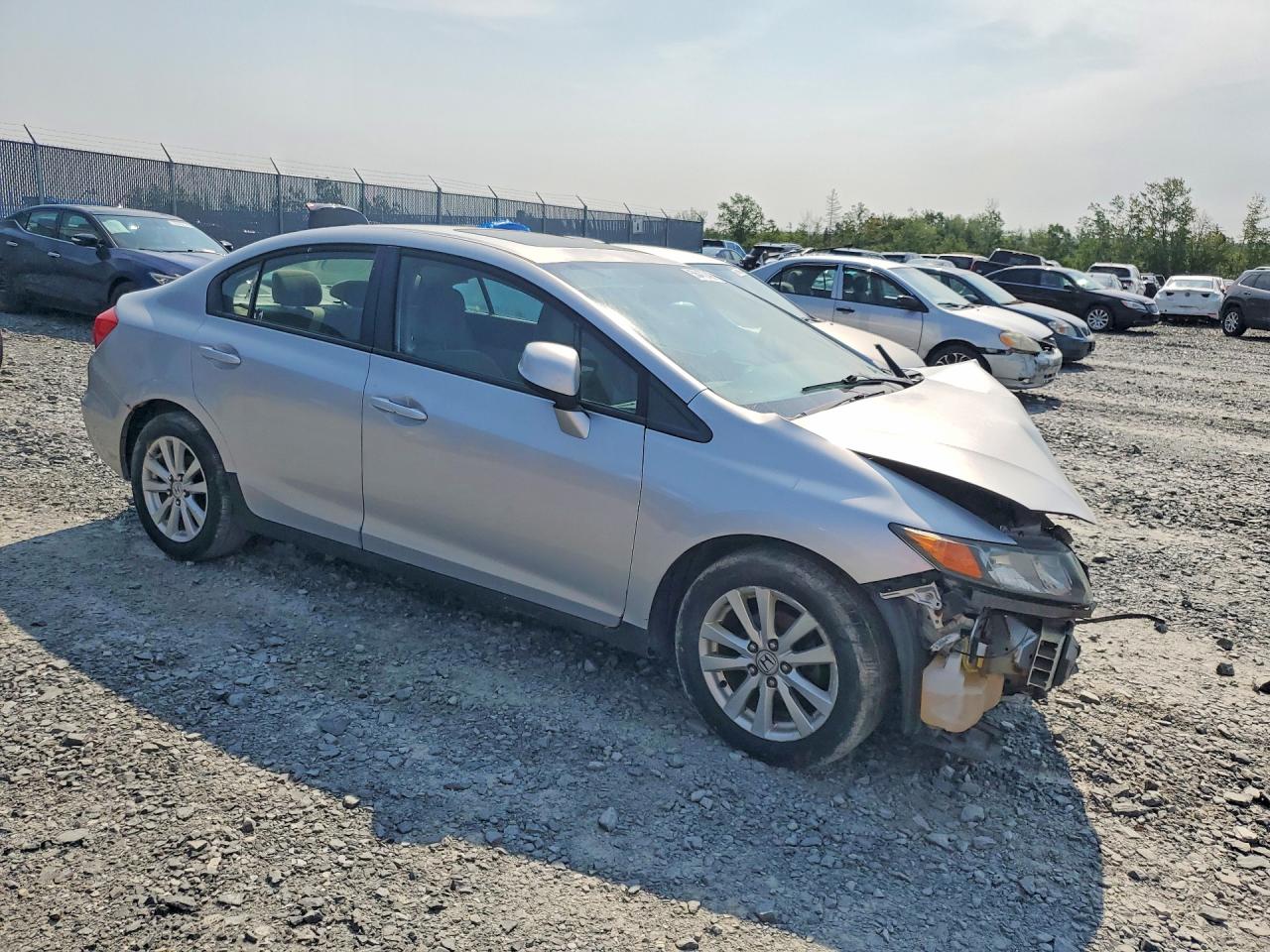 2012 Honda Civic Lx Silver vin: 2HGFB2F50CH113158