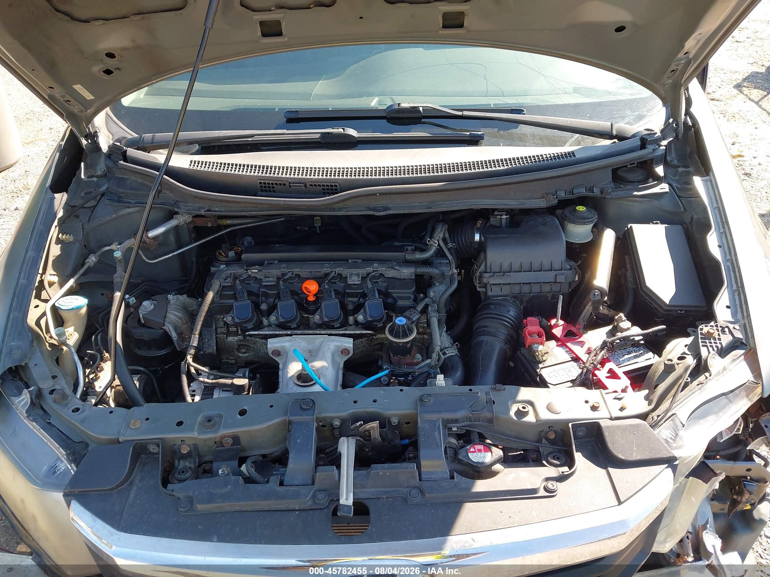 2012 Honda Civic Lx Gray vin: 2HGFB2F50CH318558