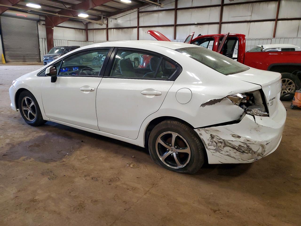 2012 Honda Civic Lx White vin: 2HGFB2F50CH326529