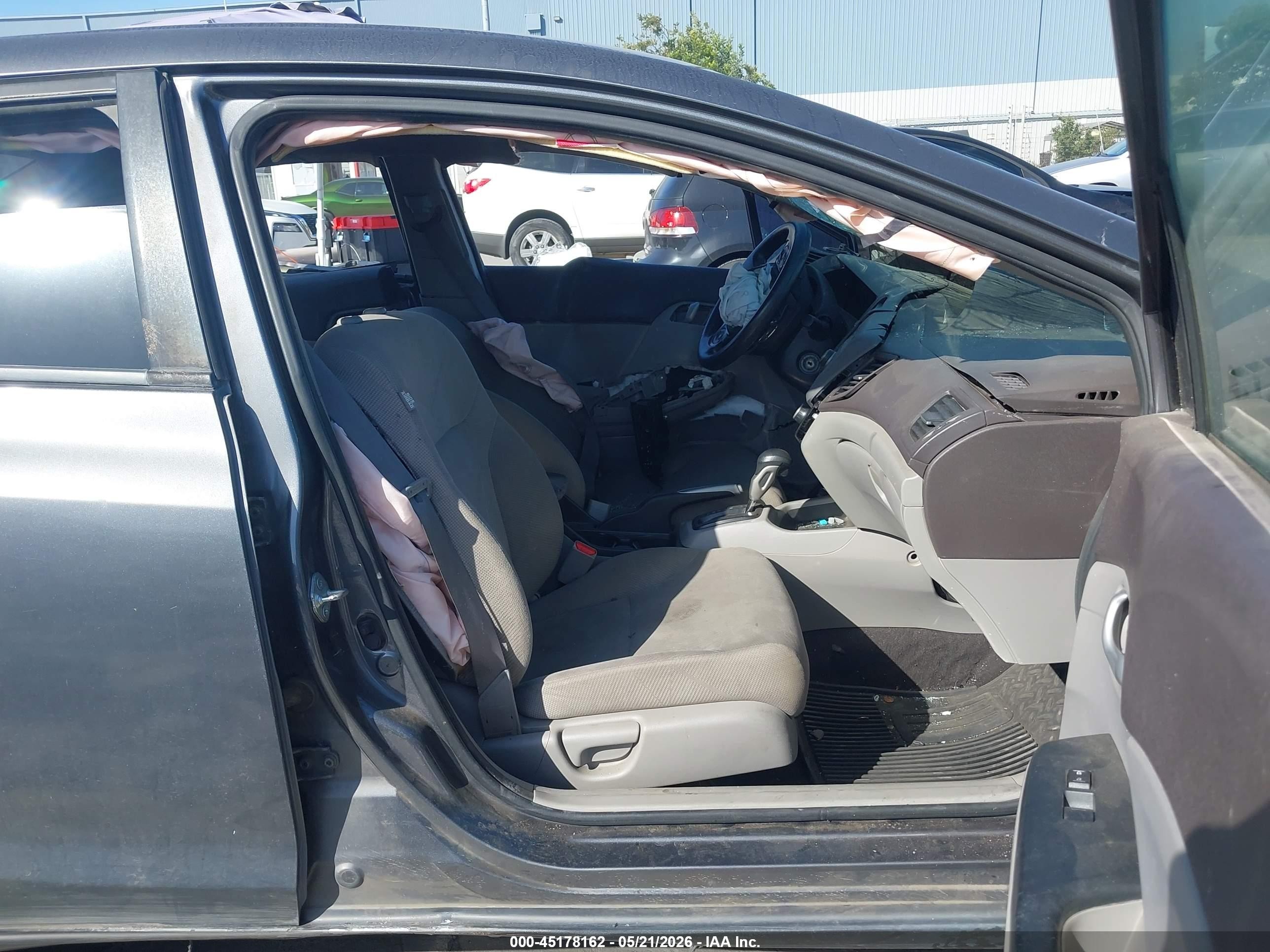 2012 Honda Civic Lx Gray vin: 2HGFB2F50CH330922