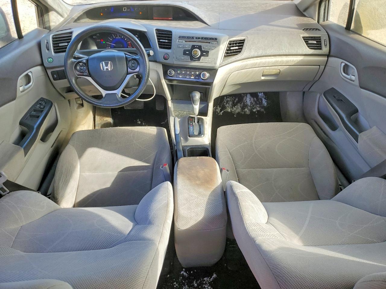 2012 Honda Civic Lx Gray vin: 2HGFB2F50CH332718