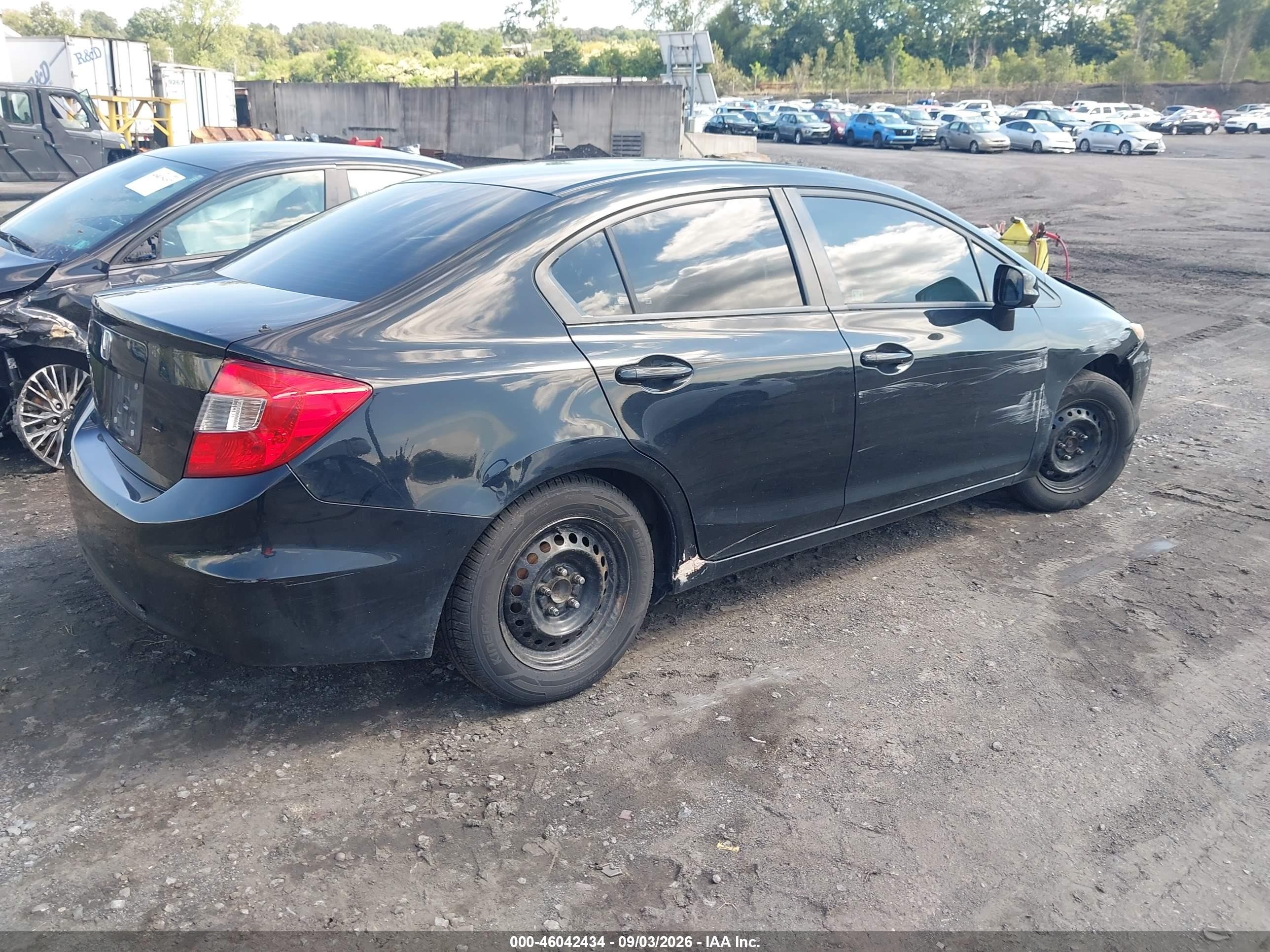 2012 Honda Civic Lx Black vin: 2HGFB2F50CH334405