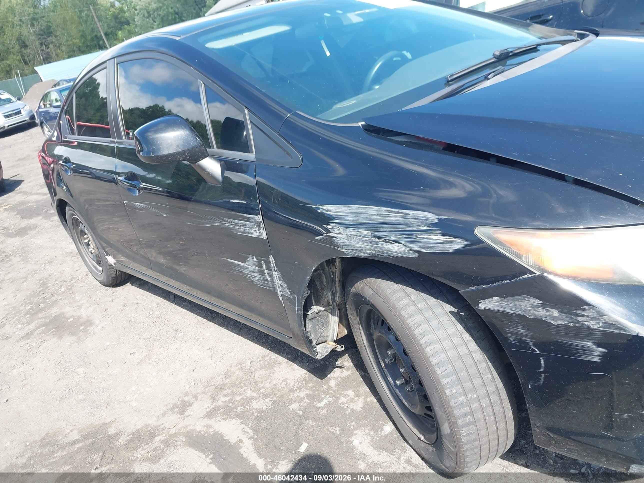 2012 Honda Civic Lx Black vin: 2HGFB2F50CH334405