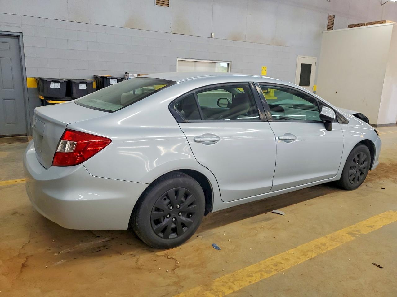 2012 Honda Civic Lx Blue vin: 2HGFB2F50CH504097