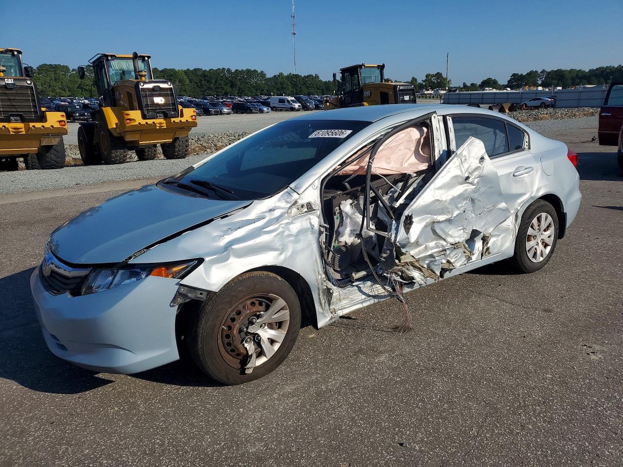 2012 Honda Civic Lx Blue vin: 2HGFB2F50CH509641